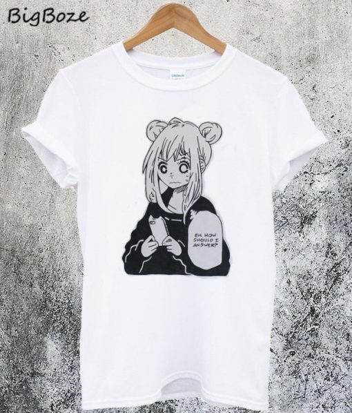 Anime Girl Texting T-Shirt