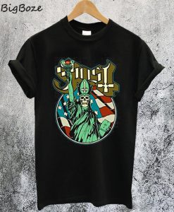 Ghost The Statue of Liberty Skull T-Shirt