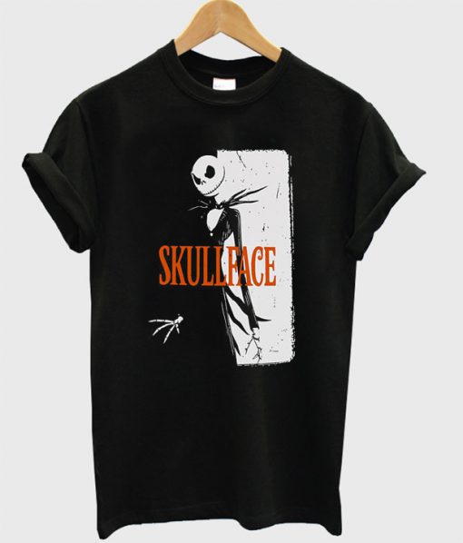 Skull Face Jack Skellington T-Shirt