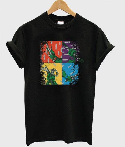 TMNT Pop Art Retro Distressed T-Shirt