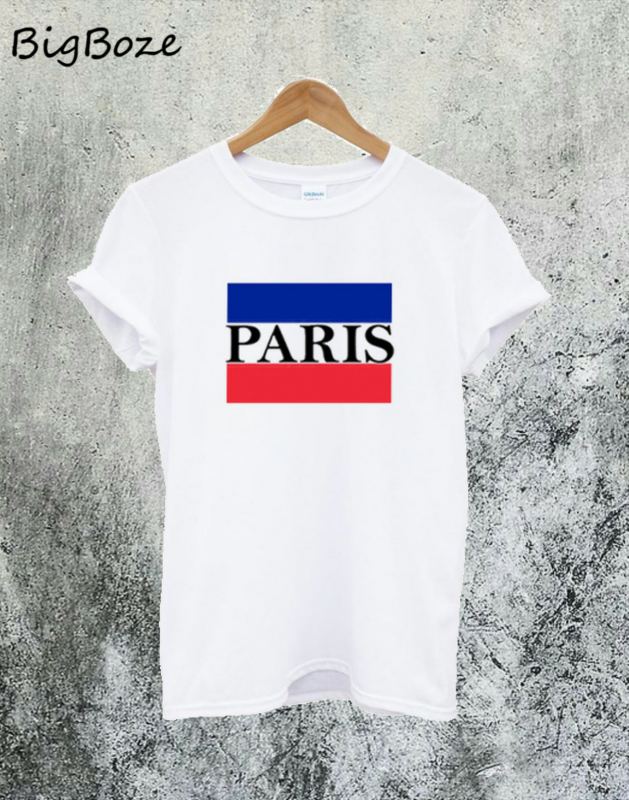 Paris Flag T Shirt