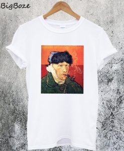 Van Gogh Self Portrait Pipe T-Shirt