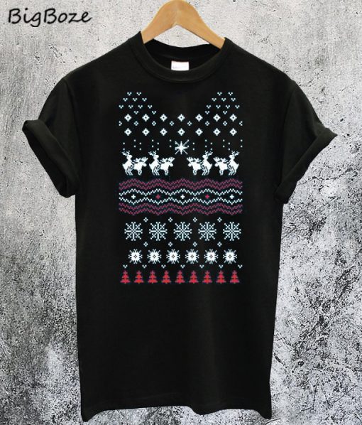 Humping Moose Christmas T-Shirt