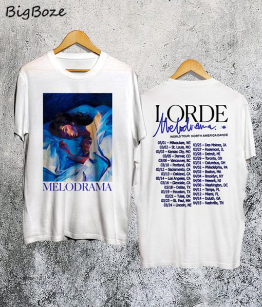 Lorde Melodrama Concert World Tour Dates T-Shirt