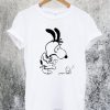 Scared Snoopy and Boo Woodstock Halloween T-Shirt