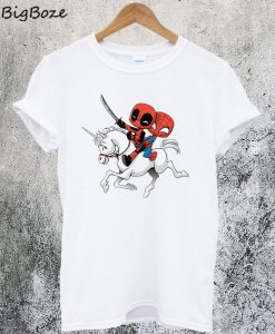Spiderman and Deadpool Unicorn T-Shirt