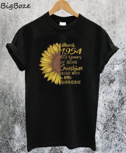 Sunflower March 1954 65 Years Sunshine Mixed Little Hurricane T-Shirt