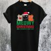 Meowy Christmas And A Purrffect New Year T-Shirt