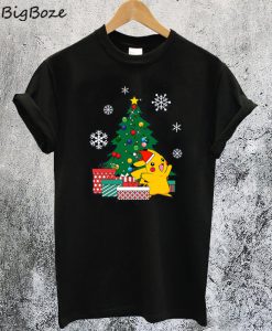 Pikachu Pokemon Christmas T-Shirt