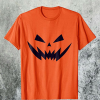 Scary Jack O' Lantern Pumpkin Face T-Shirt