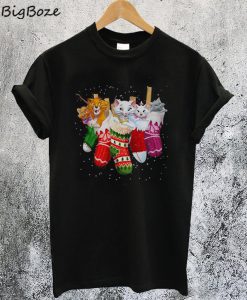 The Aristocats in Socks Christmas T-Shirt