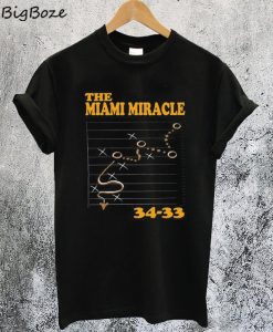 Miami Miracle Dolphins Baseball Win T-Shirt