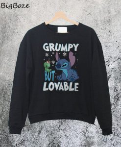 Stitch Grumpy But Lovable Christmas SweatshirtStitch Grumpy But Lovable Christmas Sweatshirt