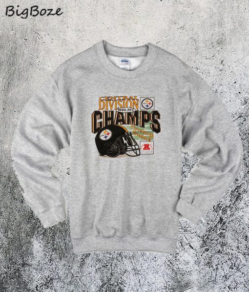 Vintage 1994 Pittsburgh Steelers Central Division Champs Sweatshirt