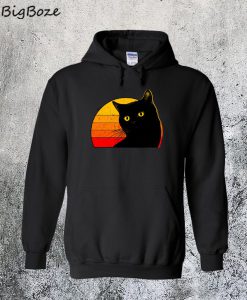 Black Cat Sun Hoodie