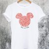 Damski Mickey Mouse Hearts T-Shirt