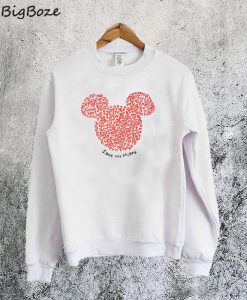 Damski Mickey Mouse Hearts Sweatshirt