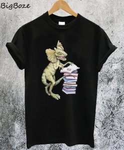Dilophosaurus Loves Books T-Shirt