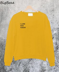 I Like You Today Sweatshirt