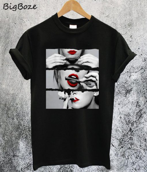 Blunt Roll Red Lips T-Shirt