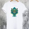 Personality Geometric Stitching Owl Homme T-Shirt