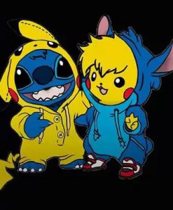 Pikachu And Stitch Hoodie