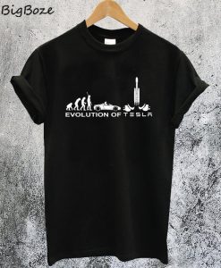 SpaceX Evolution of Tesla T-Shirt