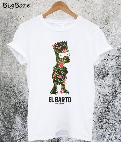 The Simpsons Floral Barto T-Shirt
