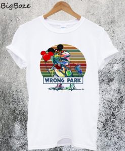 Wrong Park Dinosaur T-Rex T-Shirt