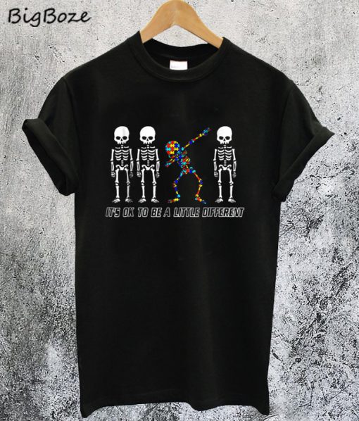 Autism Dabbing Skeleton T-Shirt