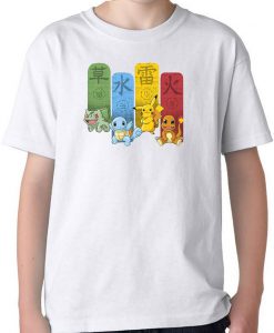 Original Pokemon Elemental Charms T-Shirt