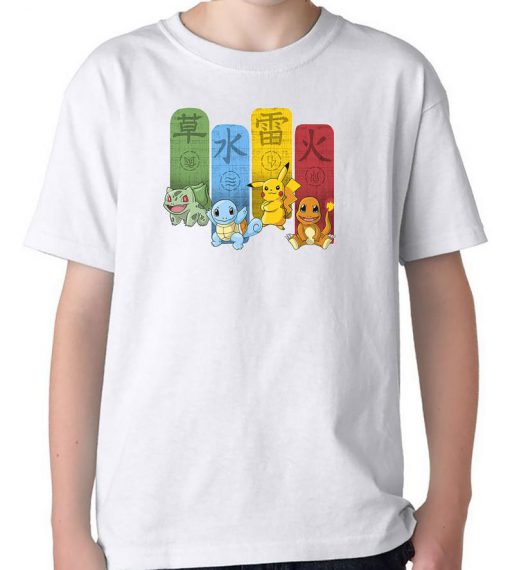 Original Pokemon Elemental Charms T-Shirt