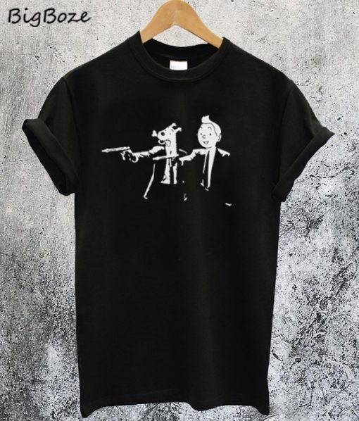 Pulp Fiction Tin Tin and Snowy T-Shirt