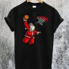 Basketball Santa Christmas Hat Ball T-Shirt