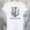 Direwolf Iron Man House Stark T-Shirt