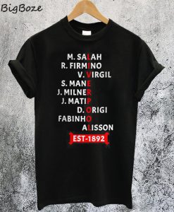 Liverpool Never Give Up Players T-Shirt