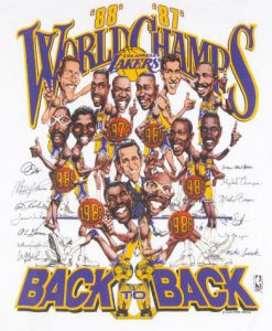 LA Lakers Caricature T-Shirt
