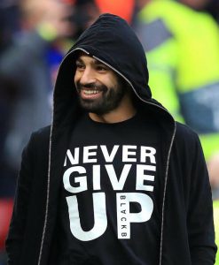 Mohamed Salah Never Give Up T-Shirt