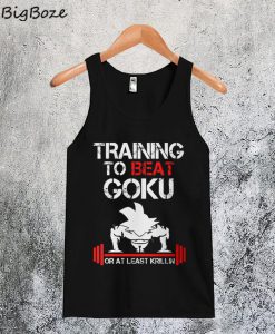 Training In Saiyan Gym To Beat Goku Tanktop