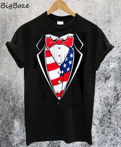 American Flag Tuxedo T-Shirt