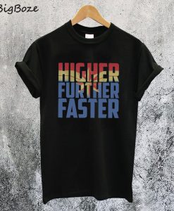 Captain Marvel Higher Further Faster Marvel Comic T-Shirt