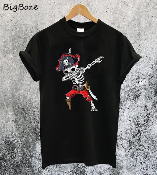 Dabbing Skeleton Pirate T-Shirt