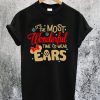 MOST WONDERFUL Time To Wear EARS Christmas Family T-Shirt