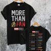 Marvel 10th Anniversary More Than a Fan T-Shirt