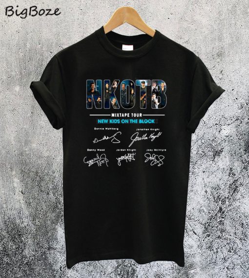 NKOTB Mixtape Tour New Kids On The Block Signature T-Shirt