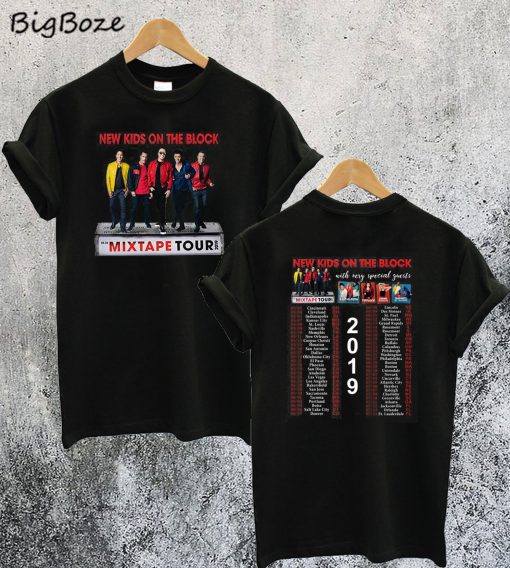 New Kids On The Block Mixtape Concert Tour 2019 T-Shirt