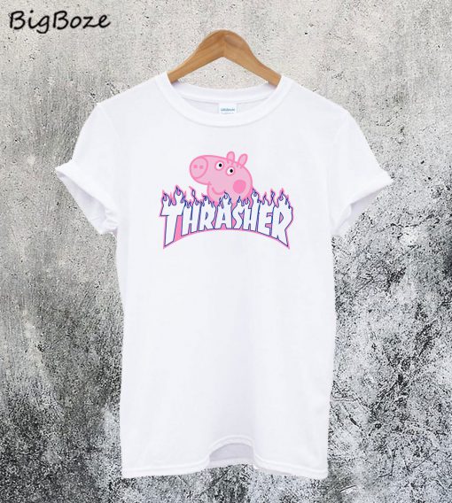 Peppa Pig X Thrasher Parody T-Shirt