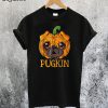 Pugkin Pug Pumpkin Halloween T-Shirt
