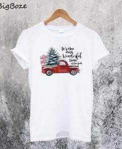 Red Truck Christmas T-Shirt