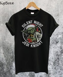 Silent Night Jedi Knight Christmas Yoda T-Shirt